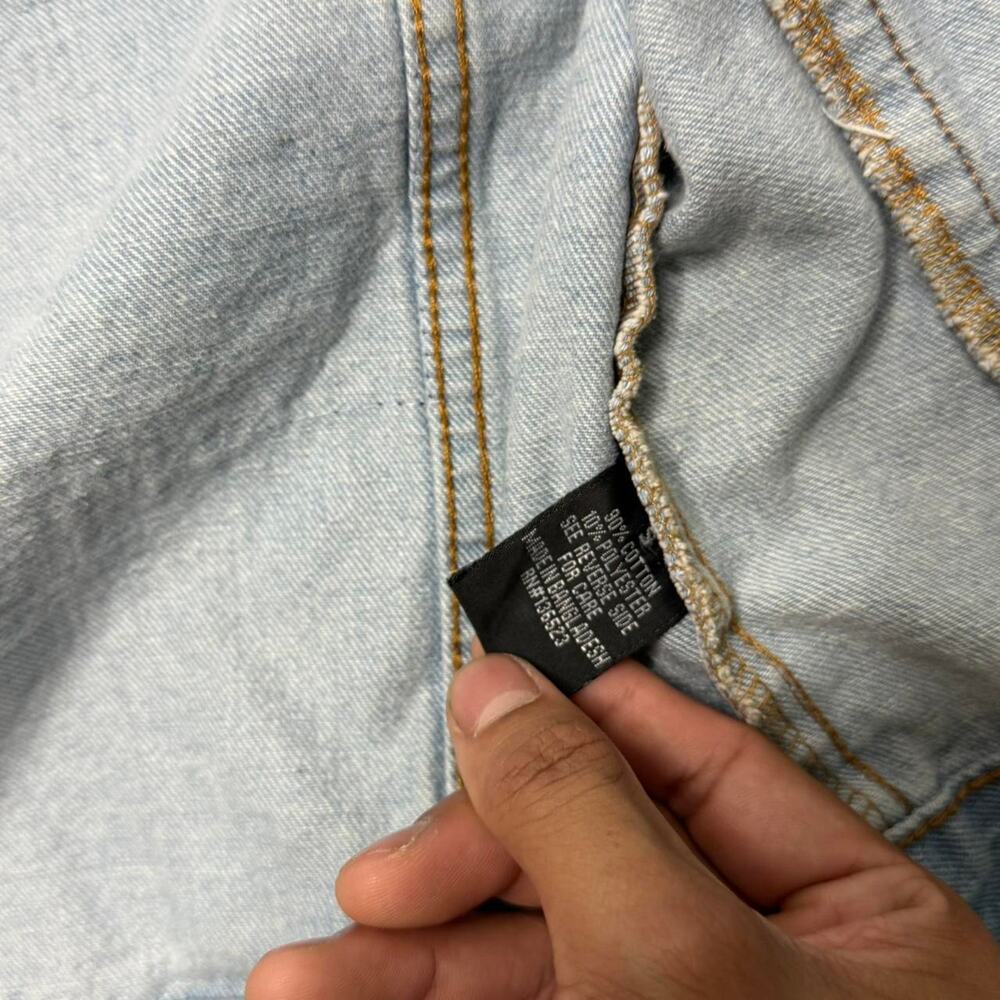 Brooklyn Cloth Graphic Denim Jacket Men’s Small Light Wash - Picture 6 of 7